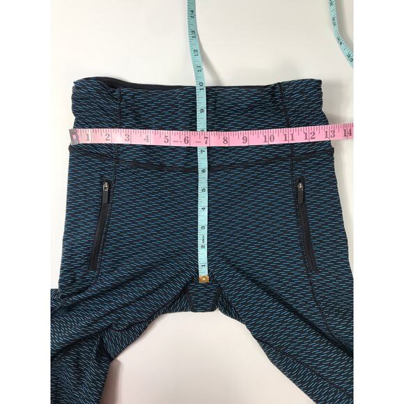 Lululemon Women's 6 Teal Black Legging Athletic Gym Everyday Stretchy Workout - Picture 9 of 10